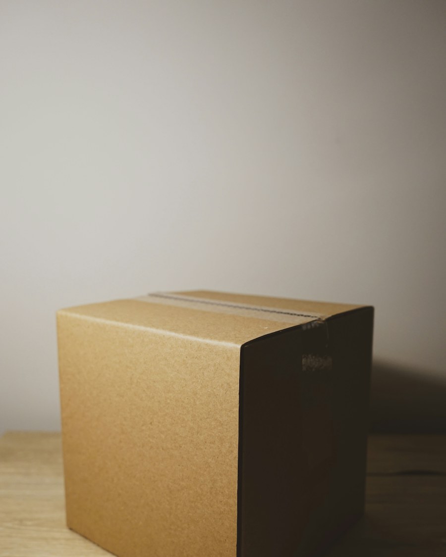 A packaged online order ready to ship